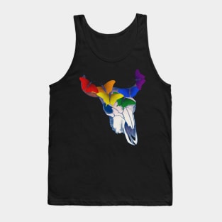 Gay Pride Skull Tank Top